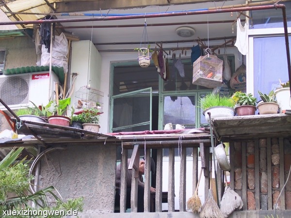 Balkon zu 40qm Wohnung in Shanghai