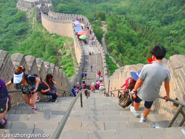 Steile Treppen auf der Chinesischen Mauer